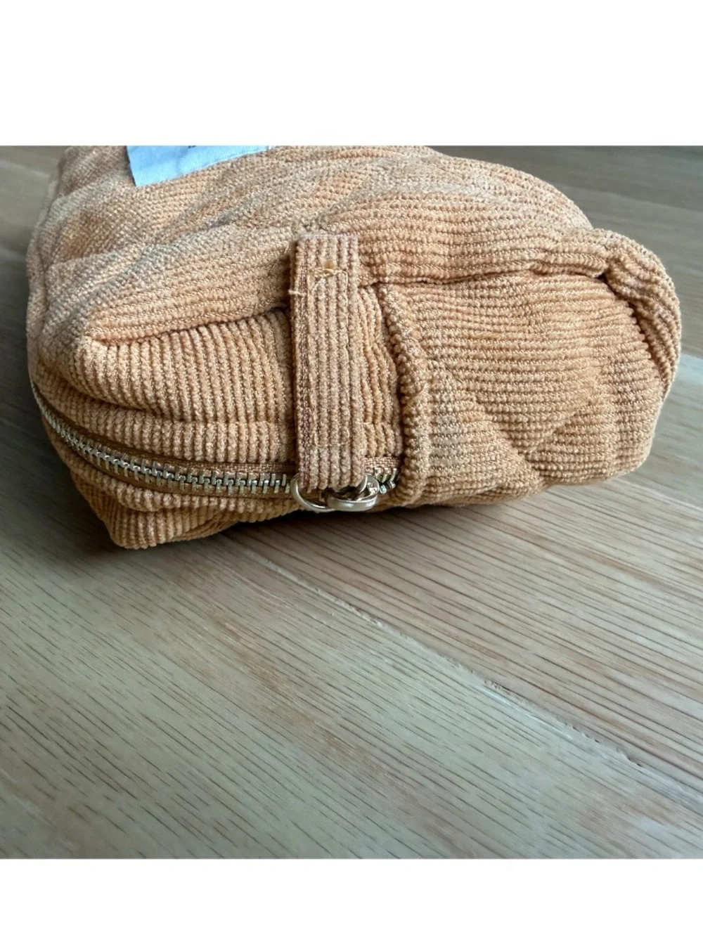 NEW SEZANE Quilt Make Up Pouch - Camel